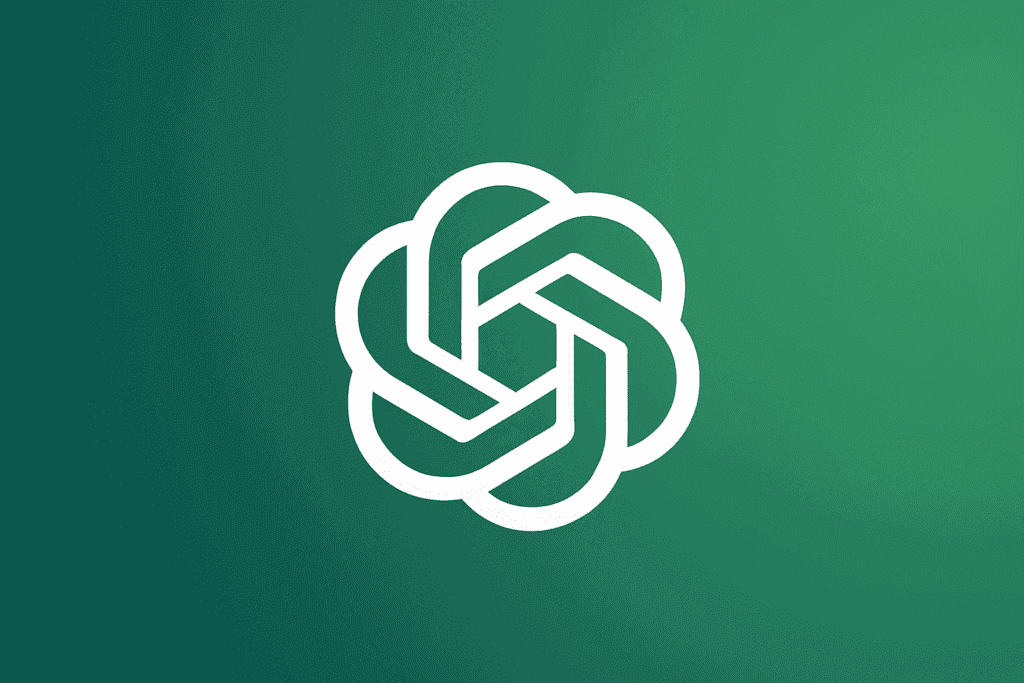 ChatGPT logo centered on a gradient background for ai content creation tools for beginners 2025